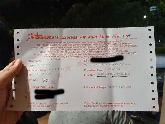 Pertama Kali Naik Bus dari Singapura ke Kuala Lumpur, Enak Kok!