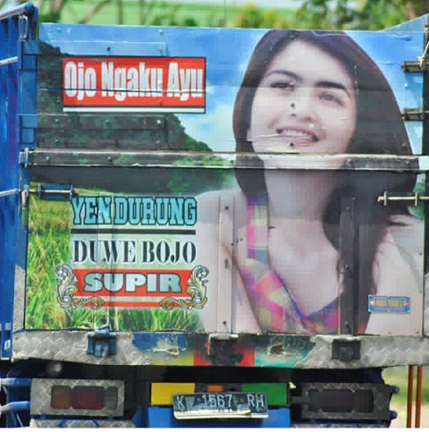 Lukisan di Trukmu Adalah Idolamu, Kagumilah 7 Artis Idola Supir Truk Ini!