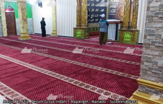 Karpet Masjid Al-Aziz Perum Griya Indah Mapanget Manado