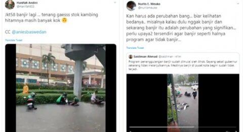 Jakarta Banjir Lagi, Warganet Sindir Anies: Stok Kambing Hitam Masih Banyak