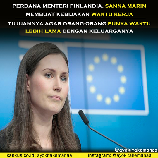 Perdana Mentri Cantik Finlandia Ini Bikin Kebijakan Kerja Cukup 4 Hari Dalam Seminggu