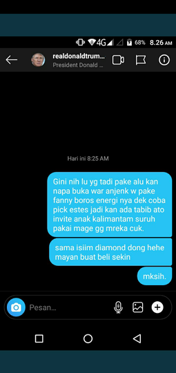 10 DM Terngakak Netizen +62 yang Menyerbu IG Trump Karena Takut Perang Dunia 3