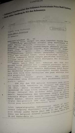 Bukti Skenario Penggulingan Gus Dur