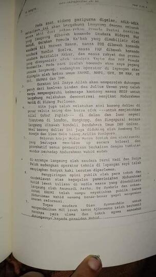 Bukti Skenario Penggulingan Gus Dur