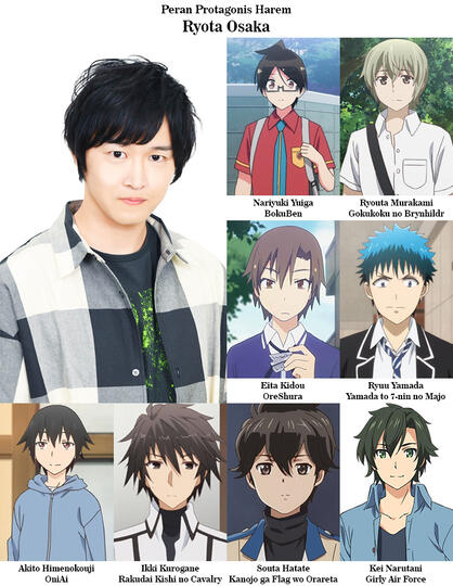 5 Pengisi Suara yang Sering Jadi Langganan Pemeran Protagonis di Anime Harem