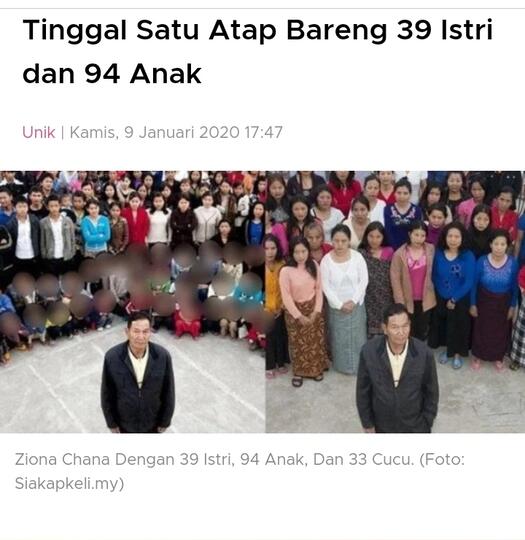 Memiliki 39 Istri Bahkan Ingin Nambah Satu Lagi