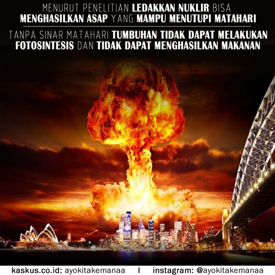 Inilah Tumbuhan Yang Masih Bisa Dikonsumsi Manusia Bila Terjadi Perang Nuklir