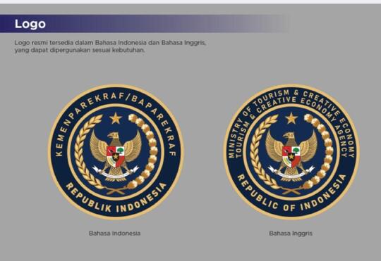 Viral Logo Baru Kemenparenkraf Mirip Logo Buatan Pendukung Prabowo Saat Kampanye