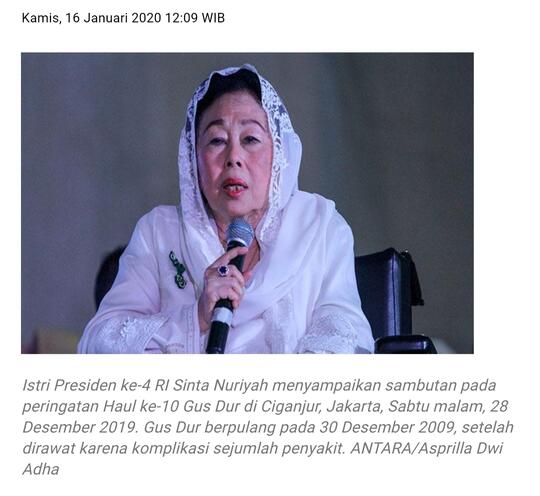 Sinta Nuriyah: Jilbab Tak Wajib Bagi Perempuan Muslim