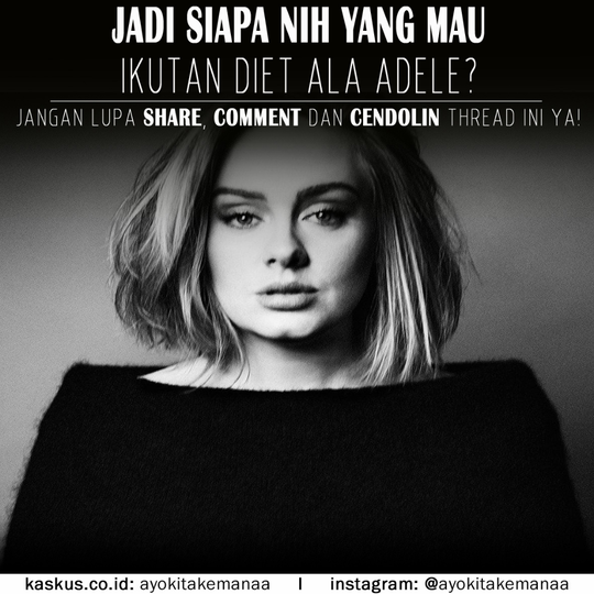 Inilah Rahasia Diet Adele Sehingga Bisa Turun Berat Badan Hingga 40kg, Mau Coba?