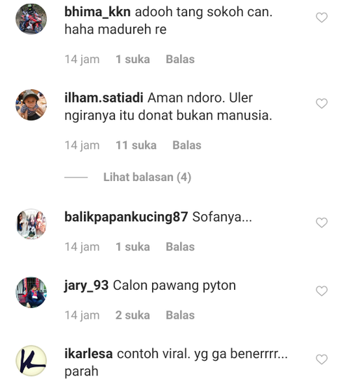 Media Sosial Digegerkan Bayi Bermain Dengan Ular Raksasa, Netijen Histeris Meringis!