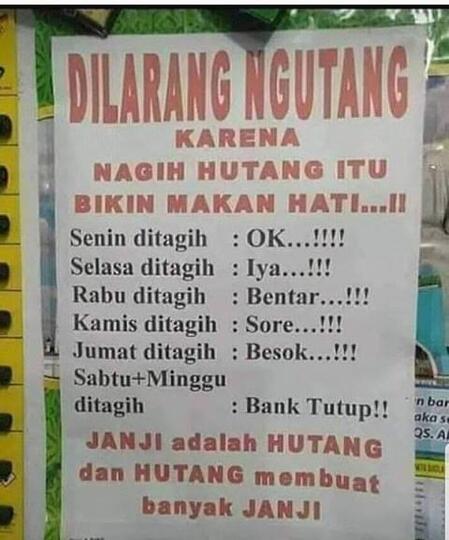 Zaman Edan, Ditagih Hutang Malah Ngamuk