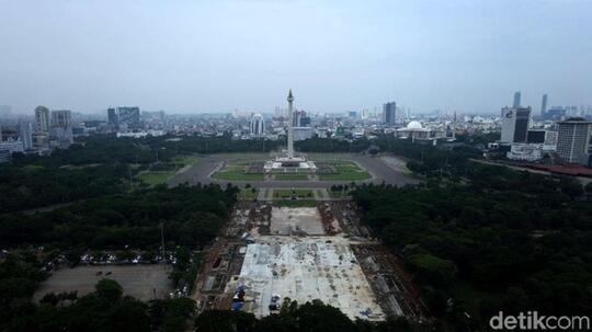 Pemprov DKI Sebut Revitalisasi Monas Jaga Rasa Perikepohonan