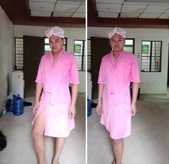Pengungsi Gunung Taal Memakai Baju Sumbangan Mereka Bikin Ngakak!