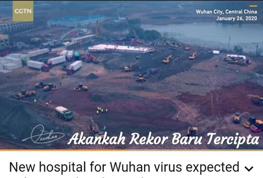 Virus Corona Melanda, China Bangun Rumah Sakit Khusus Dalam 6 Hari