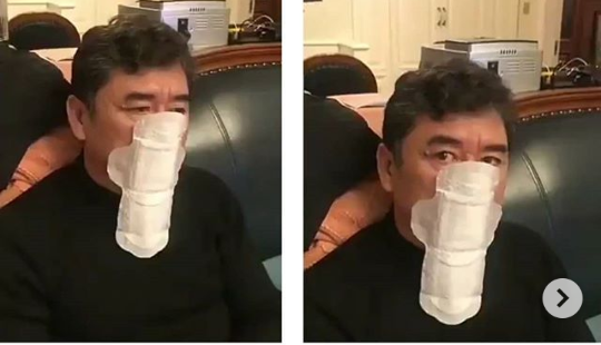 Heboh, Seorang Pria Wuhan China Menggunakan Pembalut Sebagai Masker! Kenapa Ya?