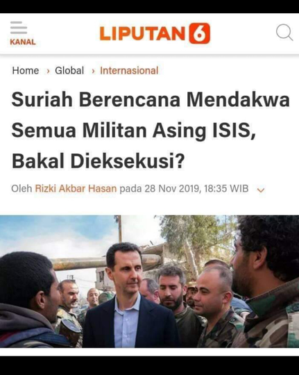eks ISIS Minta Pemerintah Beri Solusi untuk ISIS eks WNI di Suriah