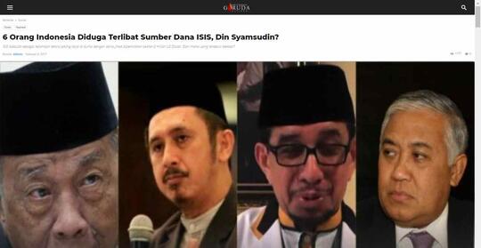 WNI Eks ISIS, Din Syamsuddin Ingatkan Amanat UUD 1945