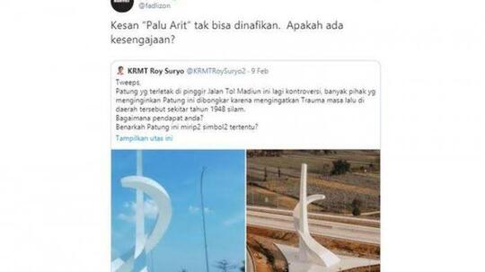 Isu Palu Arit Di Gerbang Tol Madiun, Bikin Heboh Netizen. Awas Adu Domba Gan!