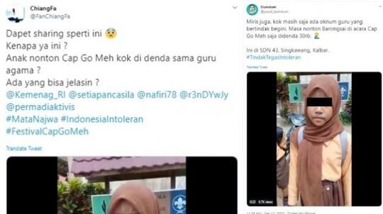 Guru Denda Murid Nonton Cap Go Meh, Sudah Intoleran, Mata Duitan Pula
