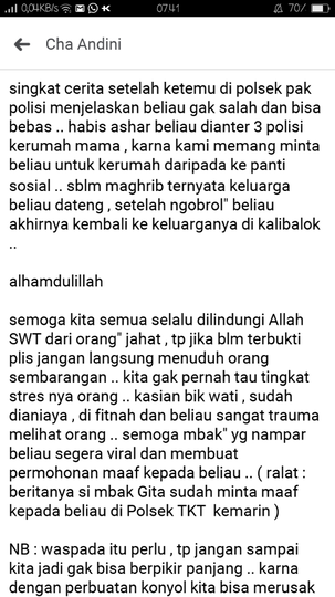 Terbukti Tak Bersalah, Nenek Irawati Bukan Seorang Penculik! Ini Penjelasannya