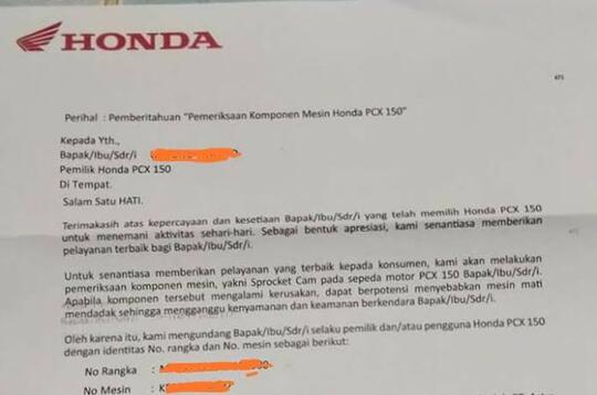 PCX Produk Gagalkah? Hingga Recall Ribuan Unit!