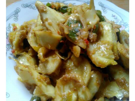 Lezatnya Tumis Durian Muda, Agan Pernah Coba?