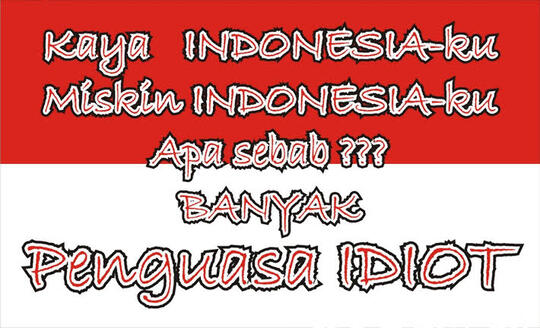 Indonesia Kaya Tapi Rakyatnya Kok Banyak Yang Miskin, Kenapa?