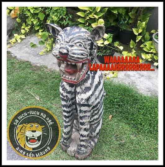 Gambar Patung Harimau Lucu