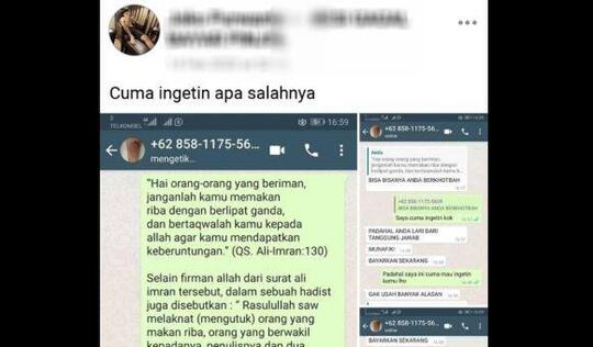 Viral! Chat Antara DC Dan Pengutang Pinjol Bikin Heboh Medsos!