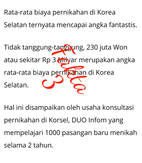 Nilai Pernikahan Negeri Para Oppa yang Wooww!!! Ingin Menikah Disana?