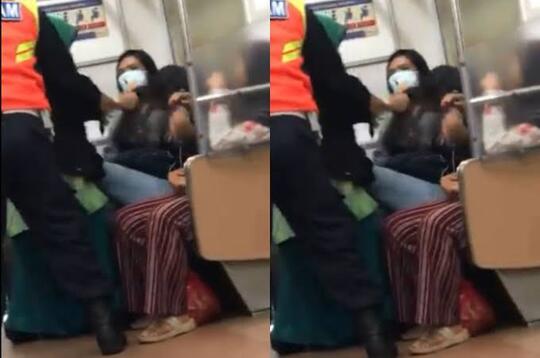 Teguran Satpam Kereta Berujung Emak-emak Jenggut Perempuan Muda