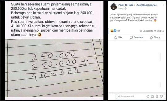 Pinjam Uang Istri, Bunganya Lebih ‘Kejam’ dari Pinjol, Nih Buktinya!
