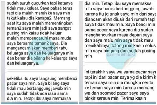 Pacar Menghamili Sista Lalu Kabur, Dia Bisa Di Hukum Pidana Ga? Jawabnya Ga Bisa Sis