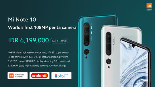 Ngomongin Xiaomi Mi Note 10 : Apa Bedanya sama Mi Note 10 Pro?