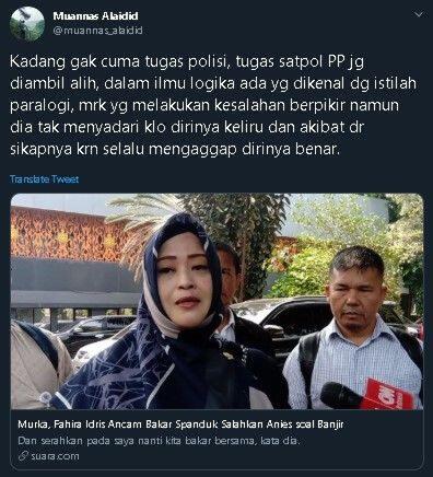 Sentil Fahira Idris, Muannas: Gak Cuma Polisi, Tugas Satpol PP Diambil Alih