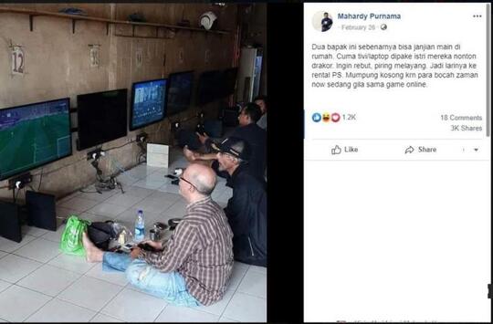 Tak Kenal Umur, 2 Bapak "MAIN" Di Rental PS Dan Nostalgia Generasi 90an !
