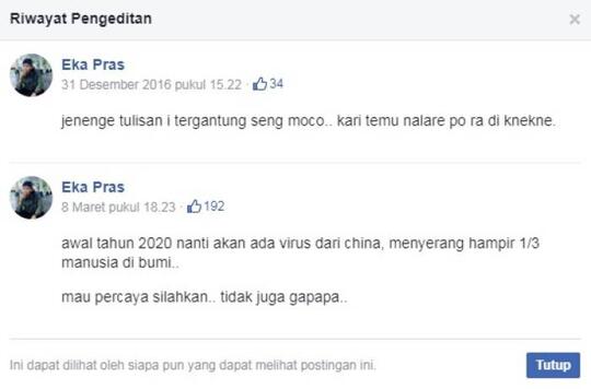Santri Ini Ramal Virus Corona Sejak Tahun 2016, Fakta Atau Cuma Hoax?