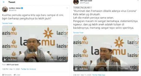 Ustaz Zulkifli Sebut Illuminati Adalah Dalang Virus Corona