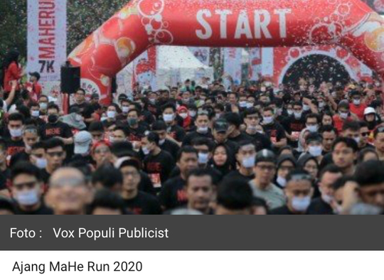 1.200 Pelari Ramaikan MaHe Run Jakarta