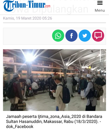 Alhamdulillah,8.283 Peserta Ijtima Tabligh 9 Negara 30 Provinsi di Gowa Dipulangkan