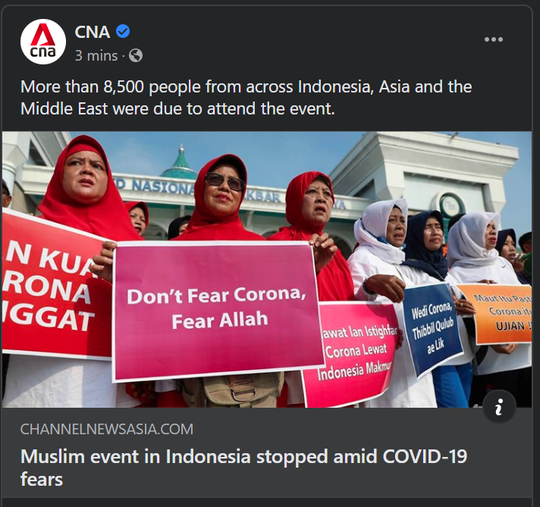 YAKIN ANDA TAKUT PADA ALLAH TAPI TIDAK TAKUT CORONA? KOK MASUK ANGIN TAKUT?