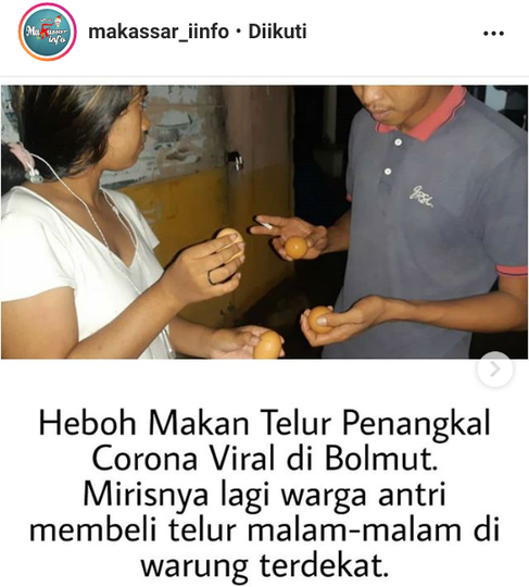 HOAKS: Bayi Baru Lahir Berbicara Makan Telur Rebus Cegah Corona, Ini Video Editannya!