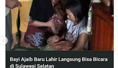 HOAKS: Bayi Baru Lahir Berbicara Makan Telur Rebus Cegah Corona, Ini Video Editannya!