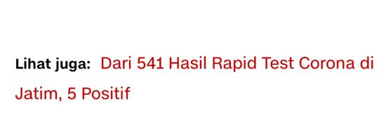 Hasil Rapid Test di Jakarta, 121 Positif dan 10 Ribu Negatif