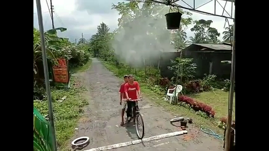 Penyemprotan Disinfektan di Pasang Secara Otomatis, Seperti Apa Sih? Yuk dilihat.