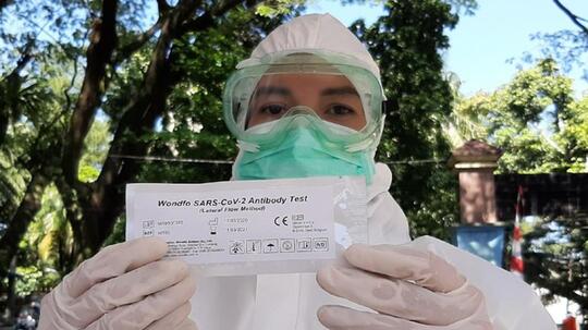 Dari 100 Ribu,Baru 18.077 Orang Jalani Rapid Test diDKI,299 Dinyatakan Positif Corona