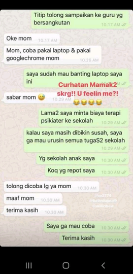 Sekolah Dialihkan Di Rumah, Inilah Curhatan Para Ibu