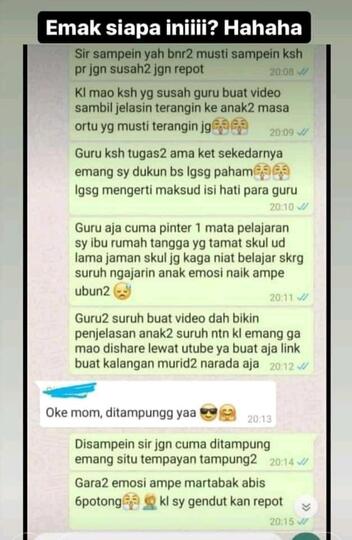 Sekolah Dialihkan Di Rumah, Inilah Curhatan Para Ibu