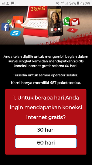Kuota Gratis 20GB Selama 60 Hari, Fakta Atau Hoax?